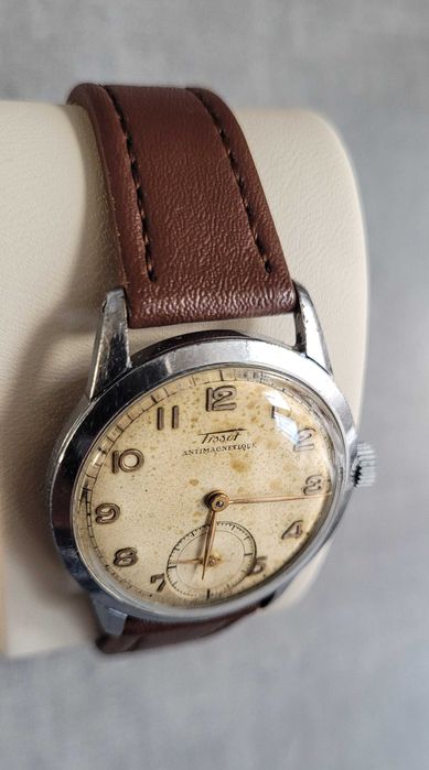 Zegarek Tissot Antimagnetique z lat 50-tych. Świeżo po serwisie.