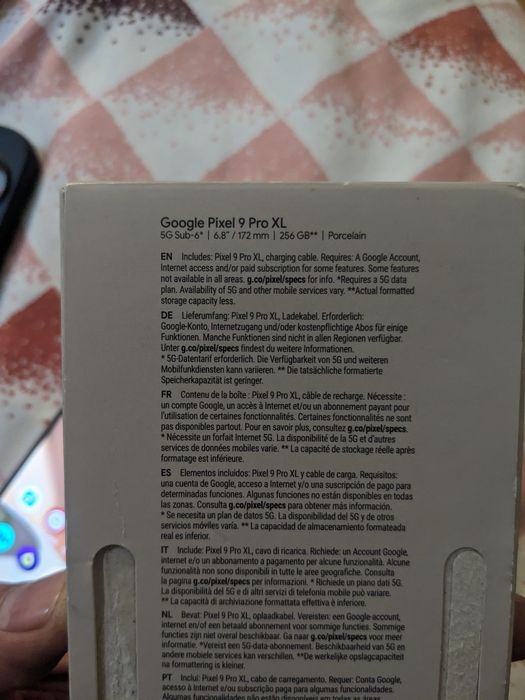 Google Pixel 9 Pro XL 265 gb