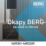 OKAP BERG Przyścienny/ Wydajność 713 m3/h/ Wysoka Jakość/ WYSYŁKA!