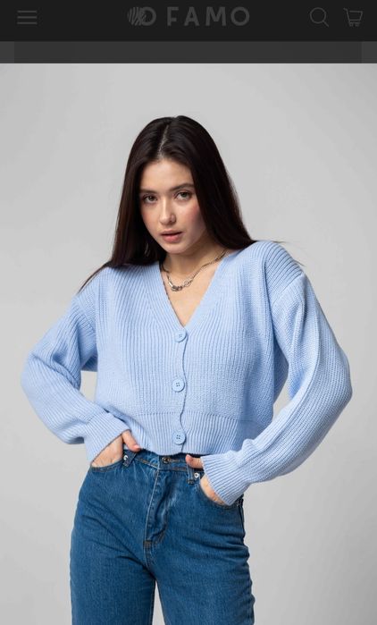 в'язаний кардиган Famo S