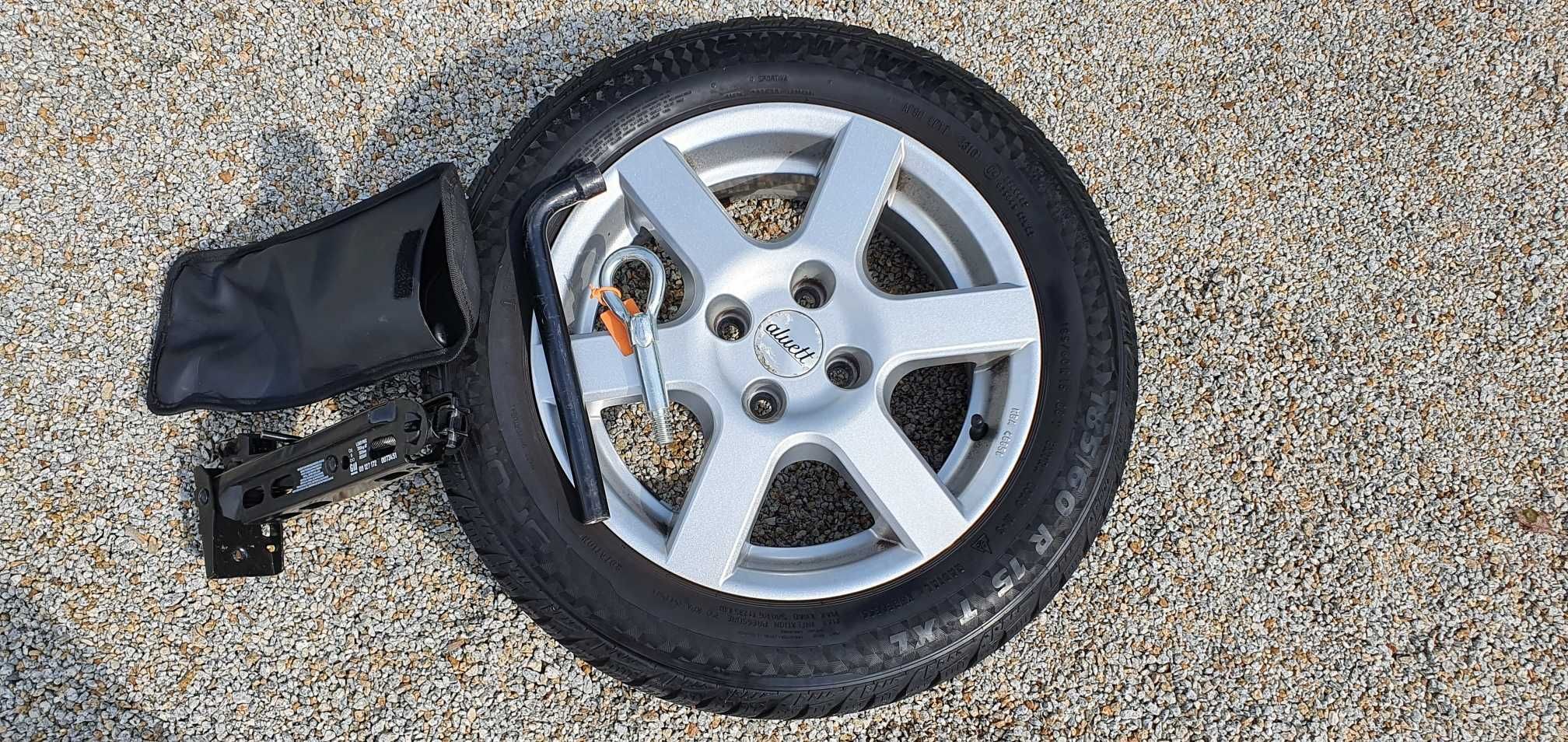 OPEL CORSA - Koło Zapas Alu R15/185/60 ,4x100 ,et-38 , ot-56,6-70,4