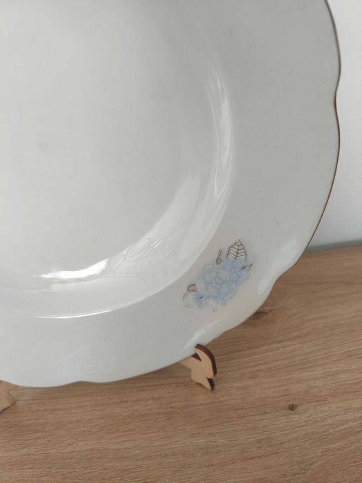 Talerz głęboki Ćmielów śliczny delikatny wzór