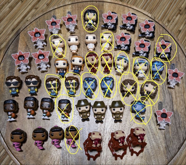 Kinder joy Stranger things/Дивні дива фігурки Fanko