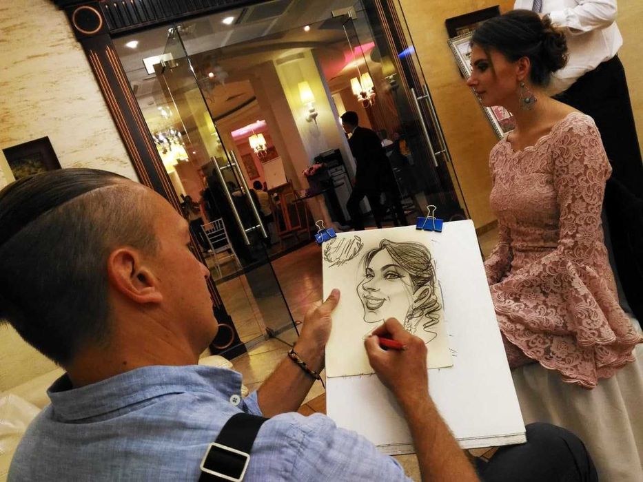 Шарж з фото! Подарунок на день народження! Портрет у подарунок!