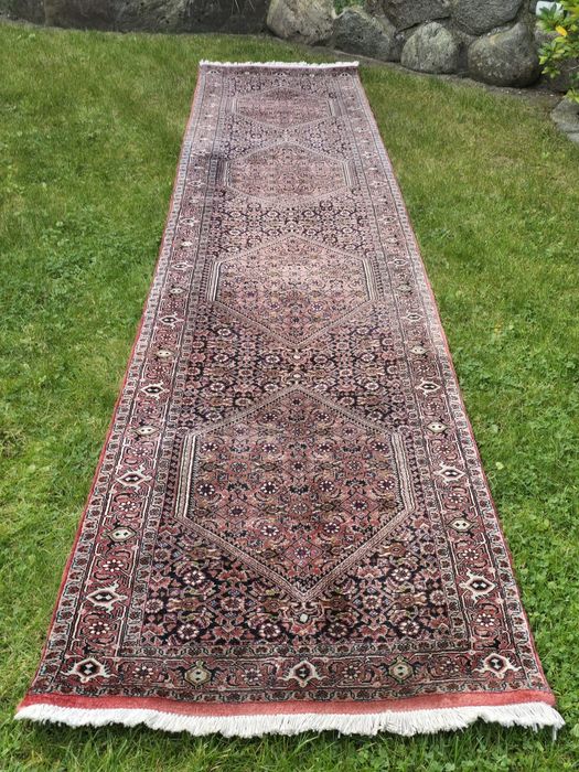 Kaszmirowy Bidjar z Iranu - Perski chodnik z czystej wełny 70 x 315 cm