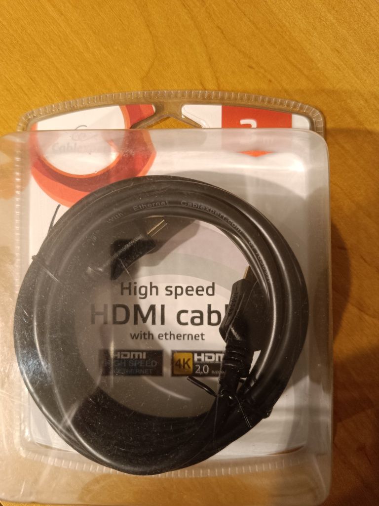 Kabel HDMI długości 3 m. V 2.0 z ethernetem