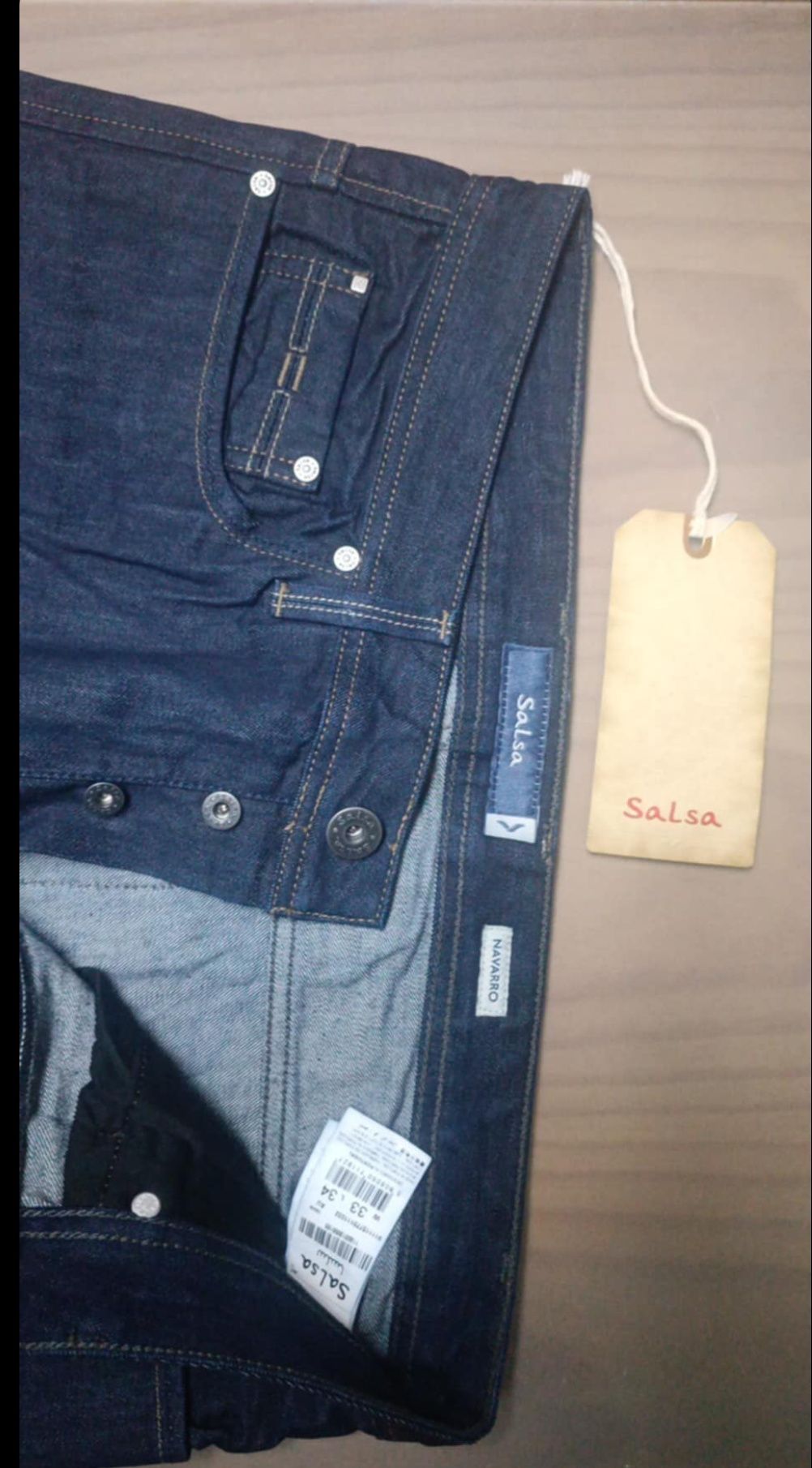 Calças Salsa Navarro W33L34 com etiqueta