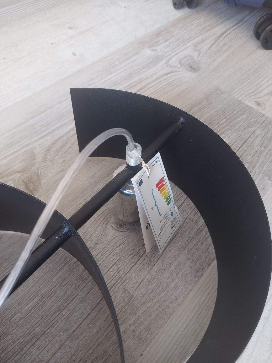 Lampa wisząca podwójna nowoczesna Vixon 44cm czarna Emibig