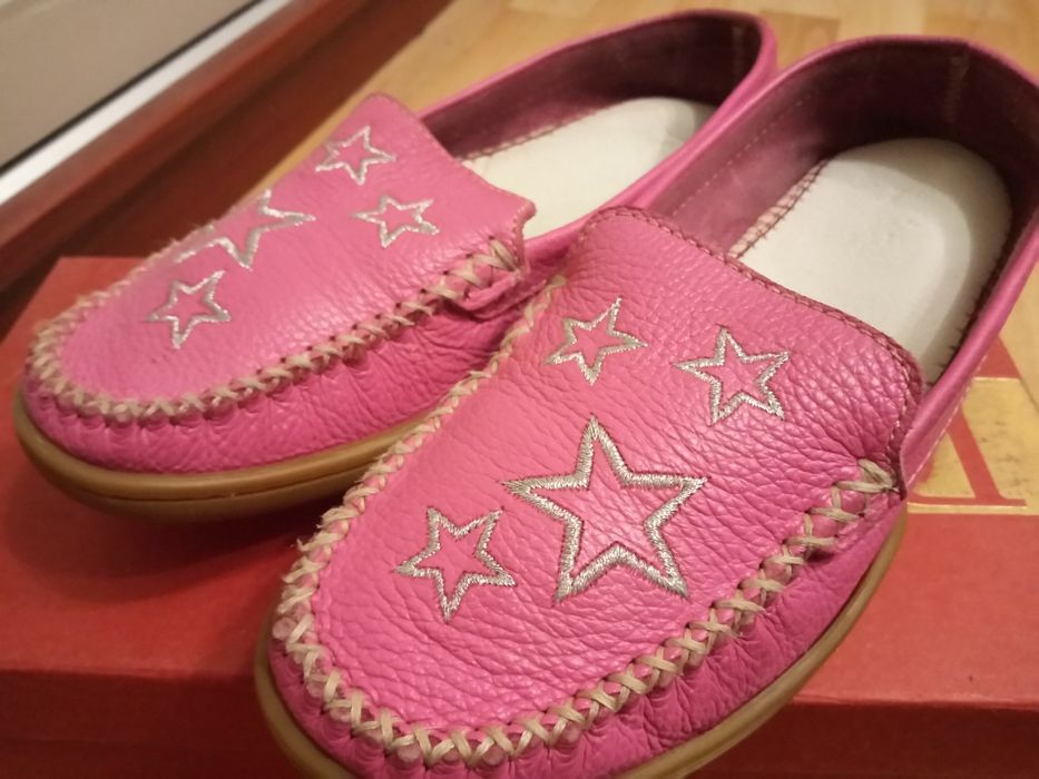 Мокасины женские кожаные 36 р.