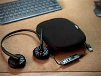 Słuchawki Plantronics z mikrofonem i pilotem