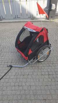 Przyczepka rowerowa riksza wózek dwuosobow