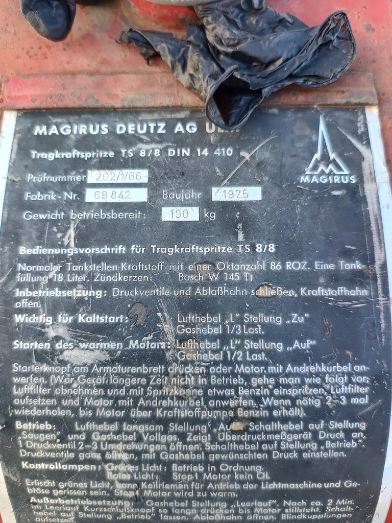Sprzedam motopompę do deszczowni