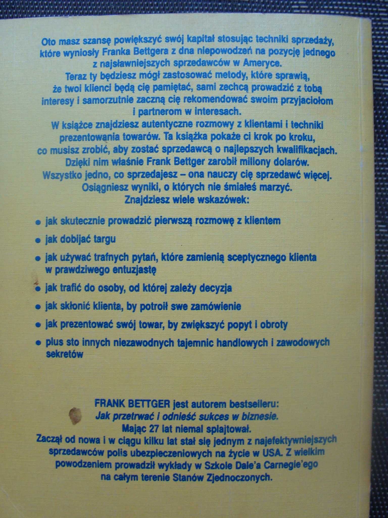 Jak umiejętnie sprzedawać i zwielokrotniać dochody - Bettger