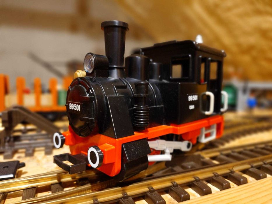 Model lokomotywy parowej,Playmobil LGB,skala G,kolejka ogrodowa