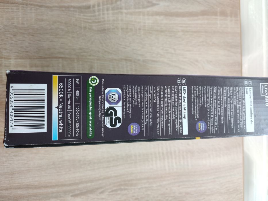 LED Лампа денного світла Livarno LED Daylight Lamp