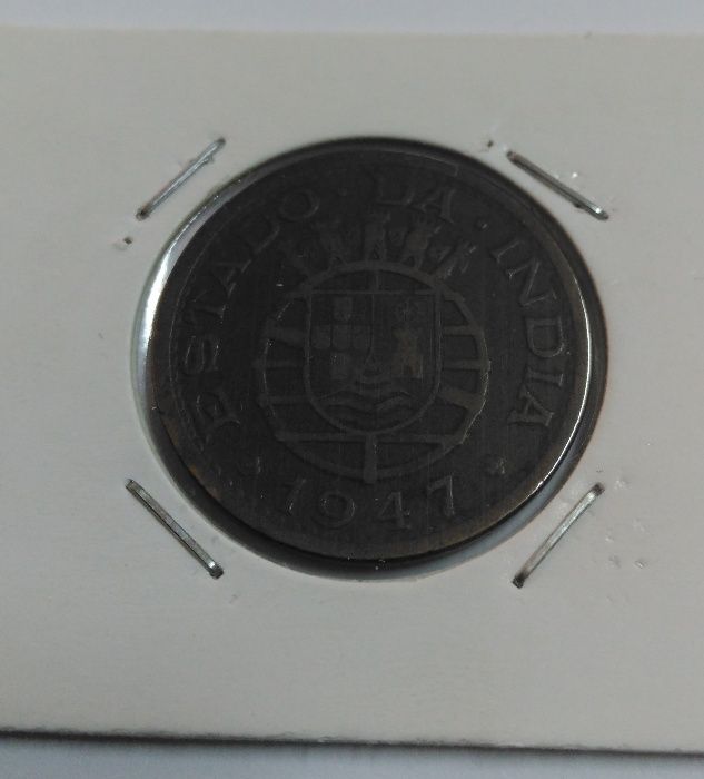 Moedas 1 Tanga 1947 Índia Portuguesa