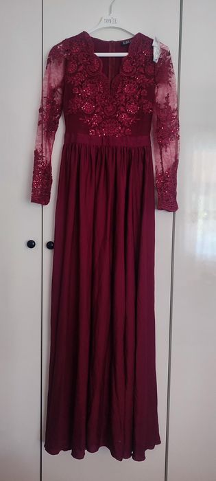 Sukienka bordowa