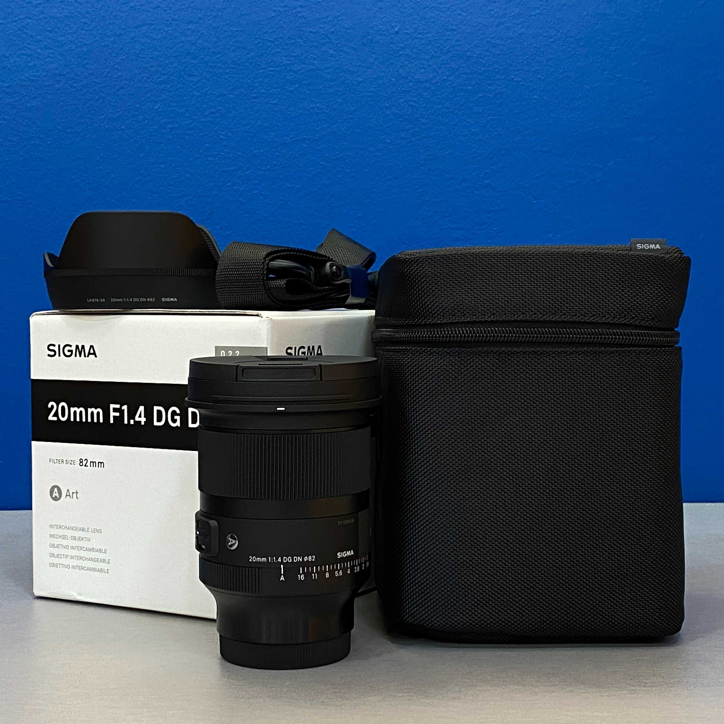 Sigma ART 20mm f/1.4 DG DN (Sony FE) - NOVA - 3 ANOS DE GARANTIA
