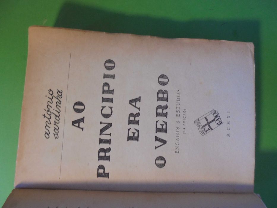 Sardinha (António);Ao Principio era o Verbo