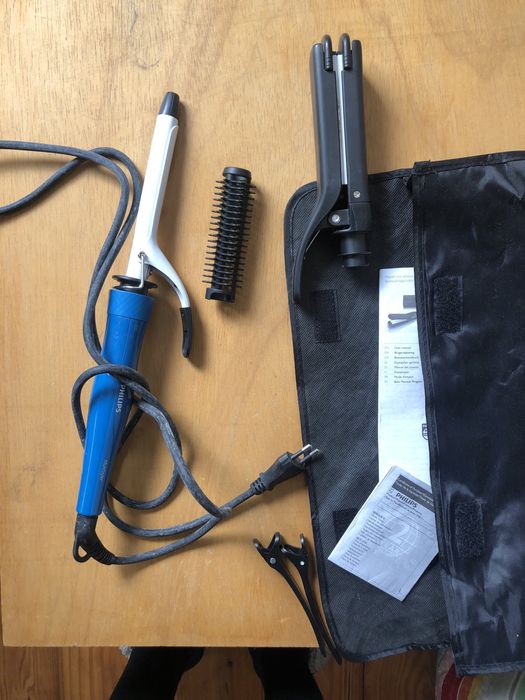 Alisador + ferro caracois philips