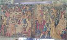 Reprodução de uma tapeçaria do século XV “a vindima” Museu Cluny
