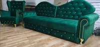 Sofa 230cm wypasiona  kanapa pow spania 150x195 glamour