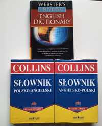 Słownik Polsko-Angielski i Angielski, Webster's Universal, Collins