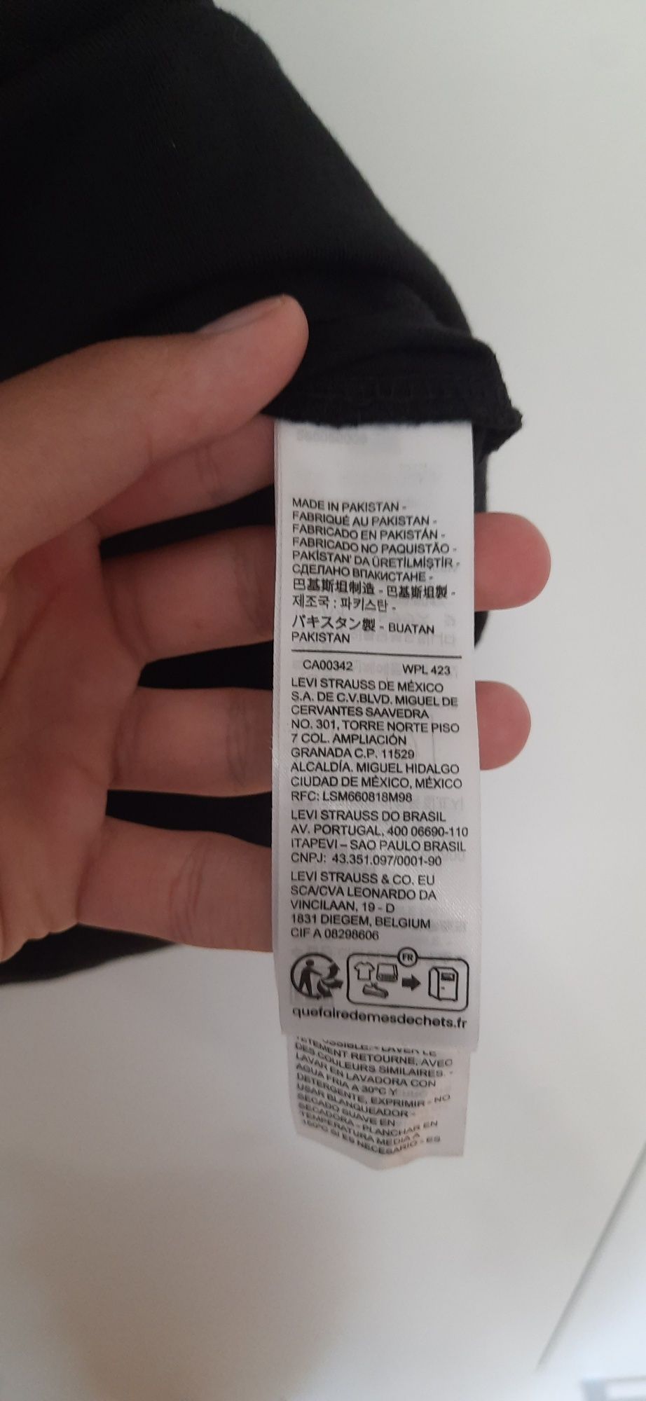 Koszulka T-shirt czarna Levis