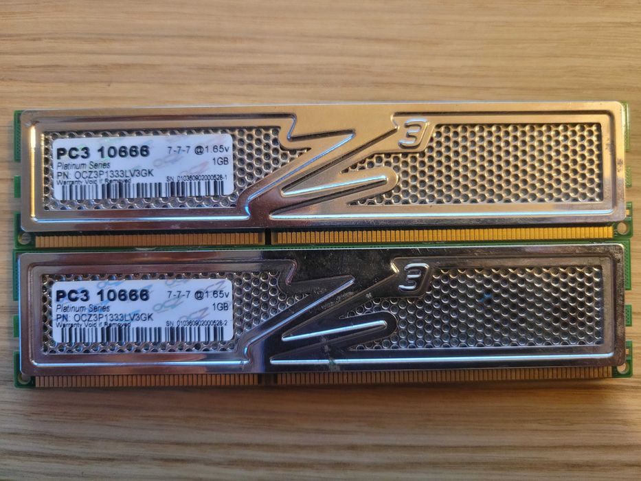 Pamięć ram DDR3 PLATINUM SERIES 10666 2GB (2X1GB)
