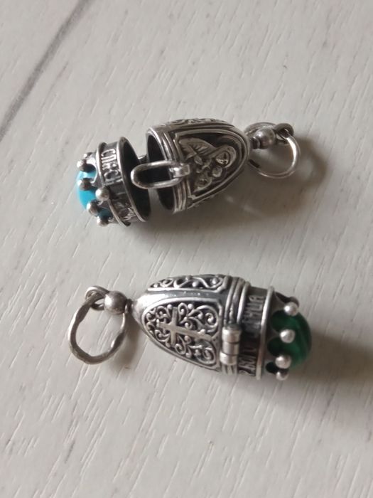 Ладанки, серебро с камнем