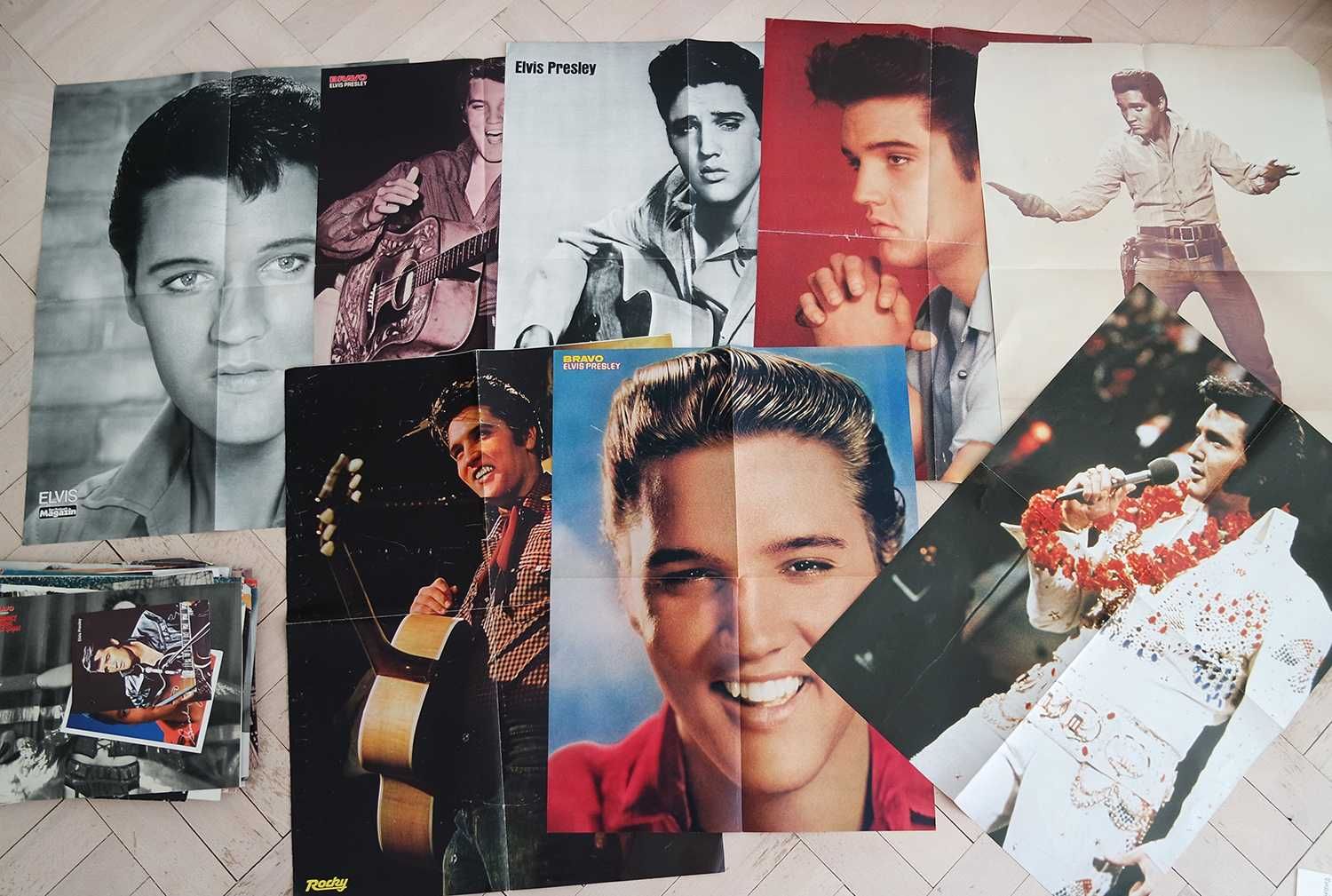 Plakaty gazety retro vintage Elvis czasopisma