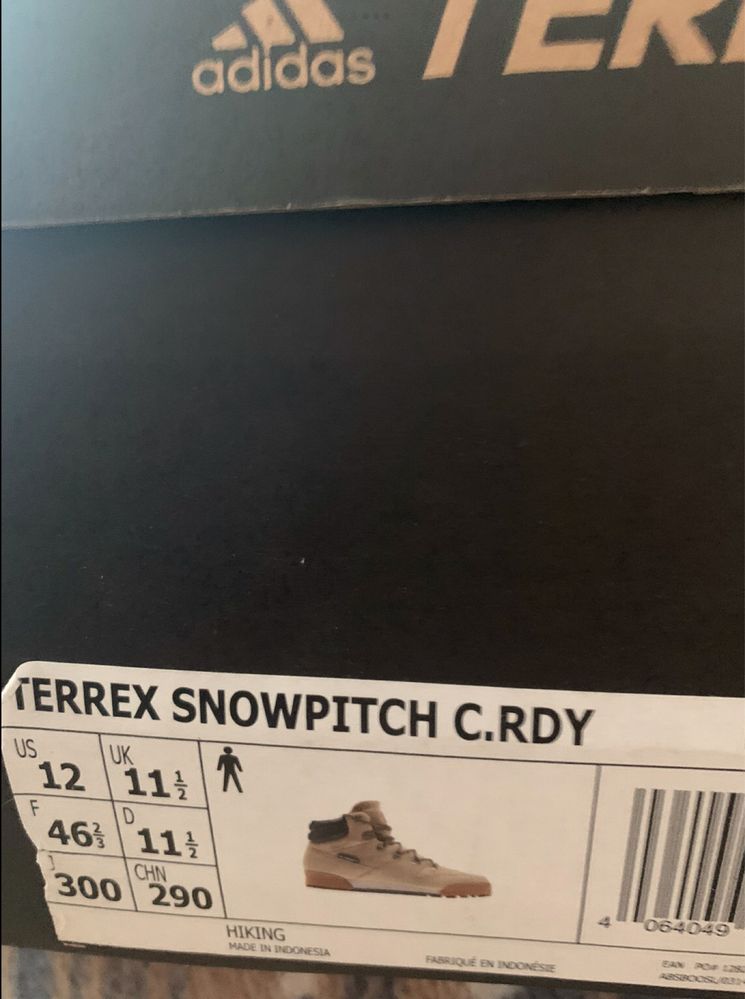 Adidas TERREX SNOWPITCH  COLD.RDY coyote original (30см)