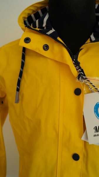 MADSea RAIN Kurtka przeciwdeszczowa damska z kapturem r. XXL żółta