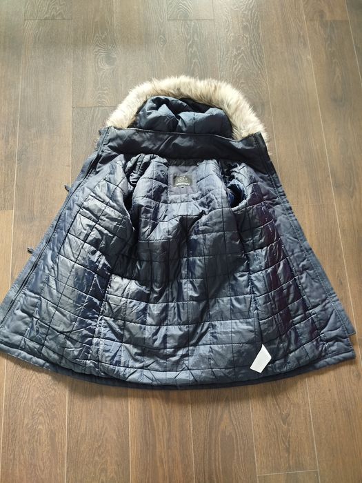 Granatowa kurtka parka only L przejściowa