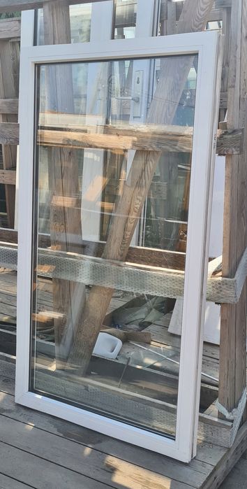 OKNA KacprzaK Witryna 76x132 FIX Używany PCV Lider