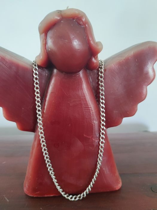 Srebrny łancuch pancerka srebro.925  długość 53 cm okazja kajdan