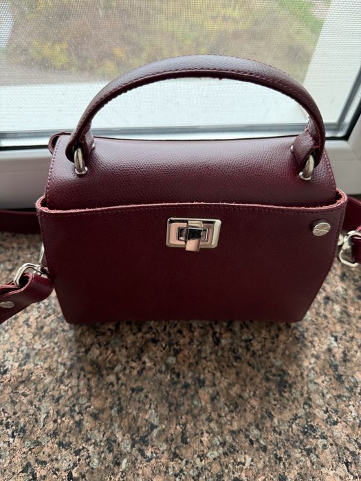 Шкіряна сумка Kachorovska оригінал