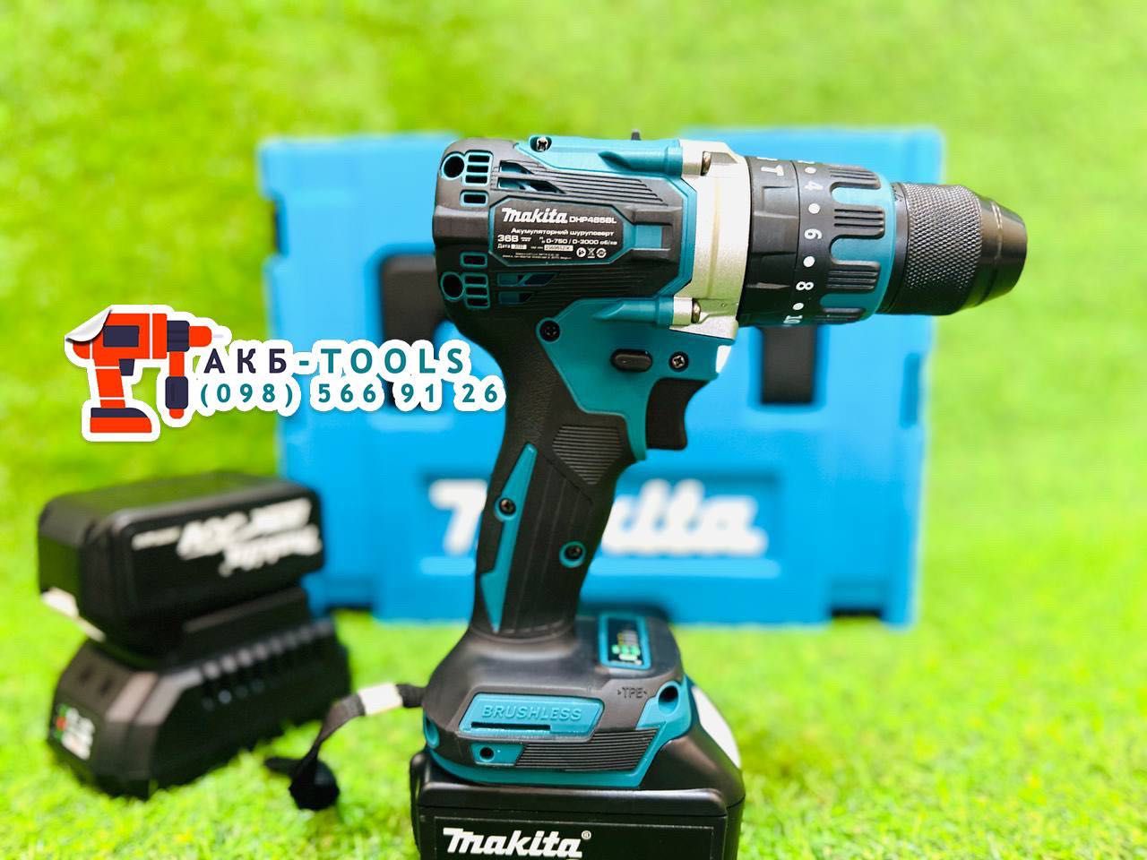 Акумуляторний Шуруповерт Makita DHP 485 + удар Безщітковий 36V 5A