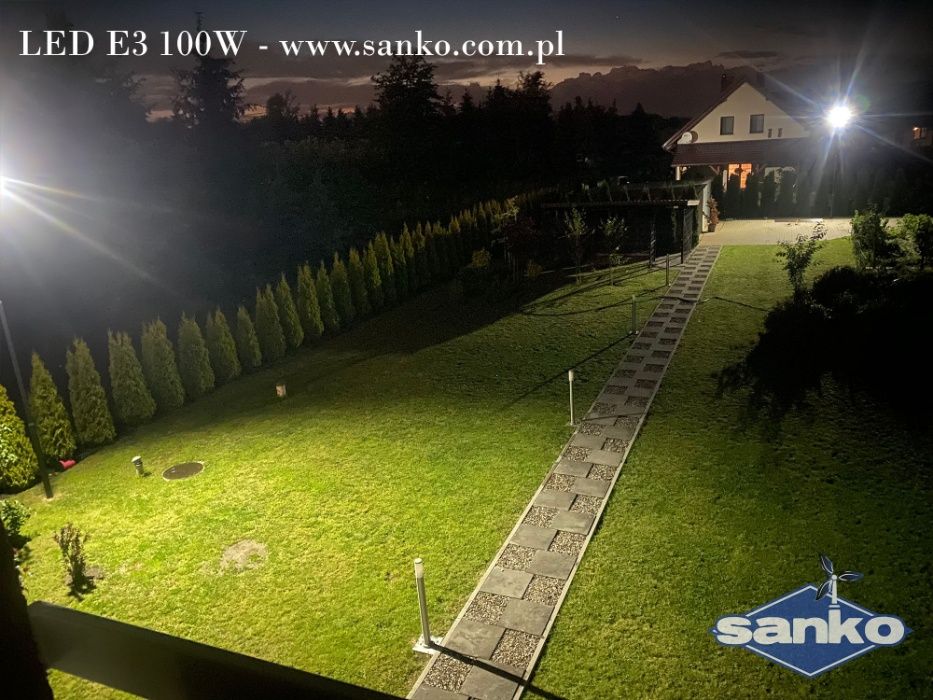 Lampa solarna SANKO LED E2 (60W) panel słoneczny 16W czujnik ruchu