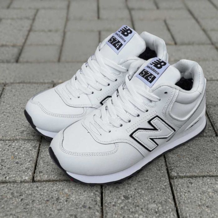 New Balance 574 женские зимние кроссовки с мехом в трех расцветках