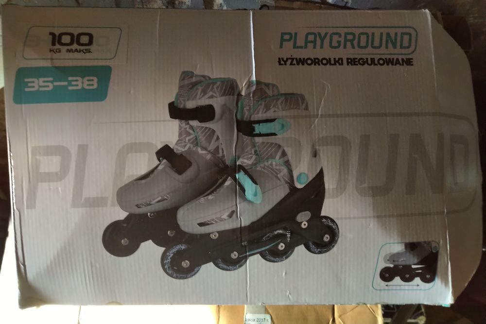Łyżworolki rolki 35-38 dziecięce regulowane do nauki jazdy