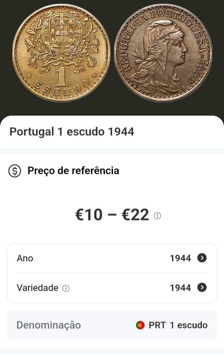 1 Escudo de 1944