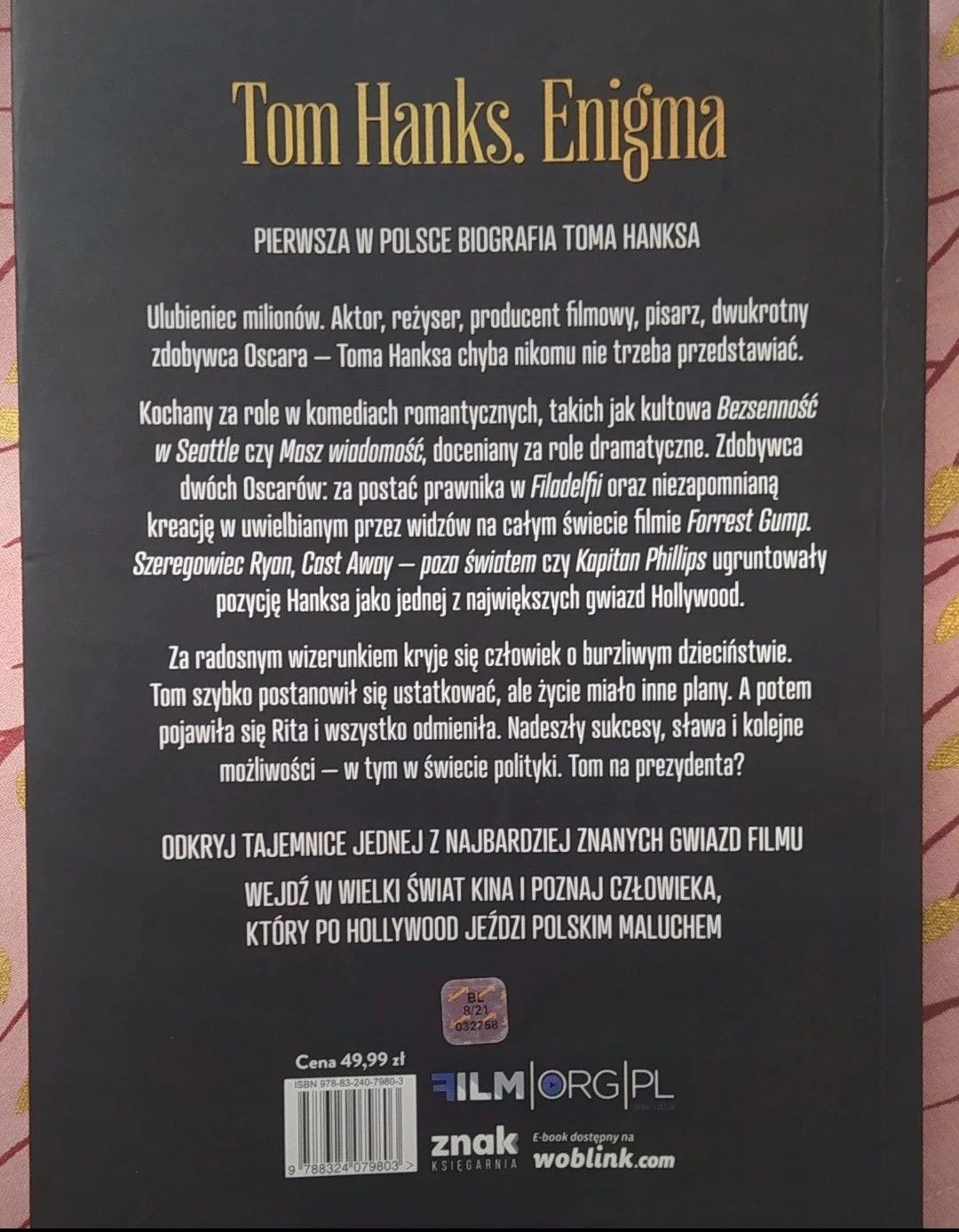 Książka Tom Hanks Enigma