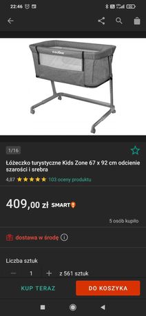 Łóżeczko dostawne KidsZone