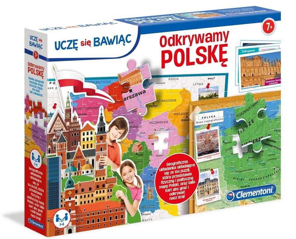 Puzzle Odkrywamy Polskę Clementoni