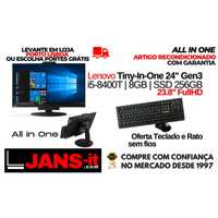 All in One Lenovo - Intel i5-8400T/8GB/SSD 256GB/23.8" FullHD