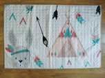 Mata antypoślizgowa dywan dziecięcy tipi namiot bonbon teepee 100x150