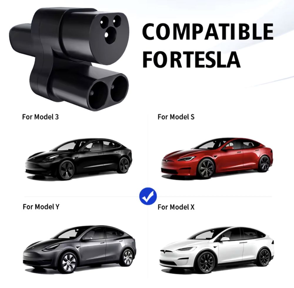 Перехідник швидка зарядка Tesla CCS2 300A