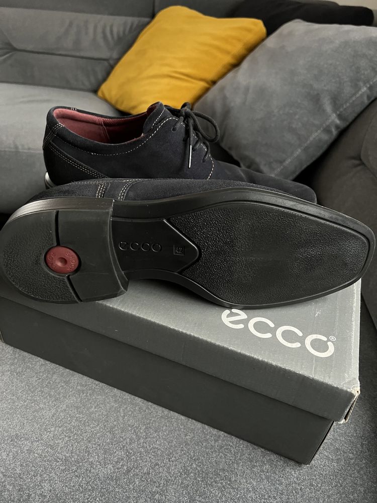 ECCO Cairo 42 kolor navy marine zamsz