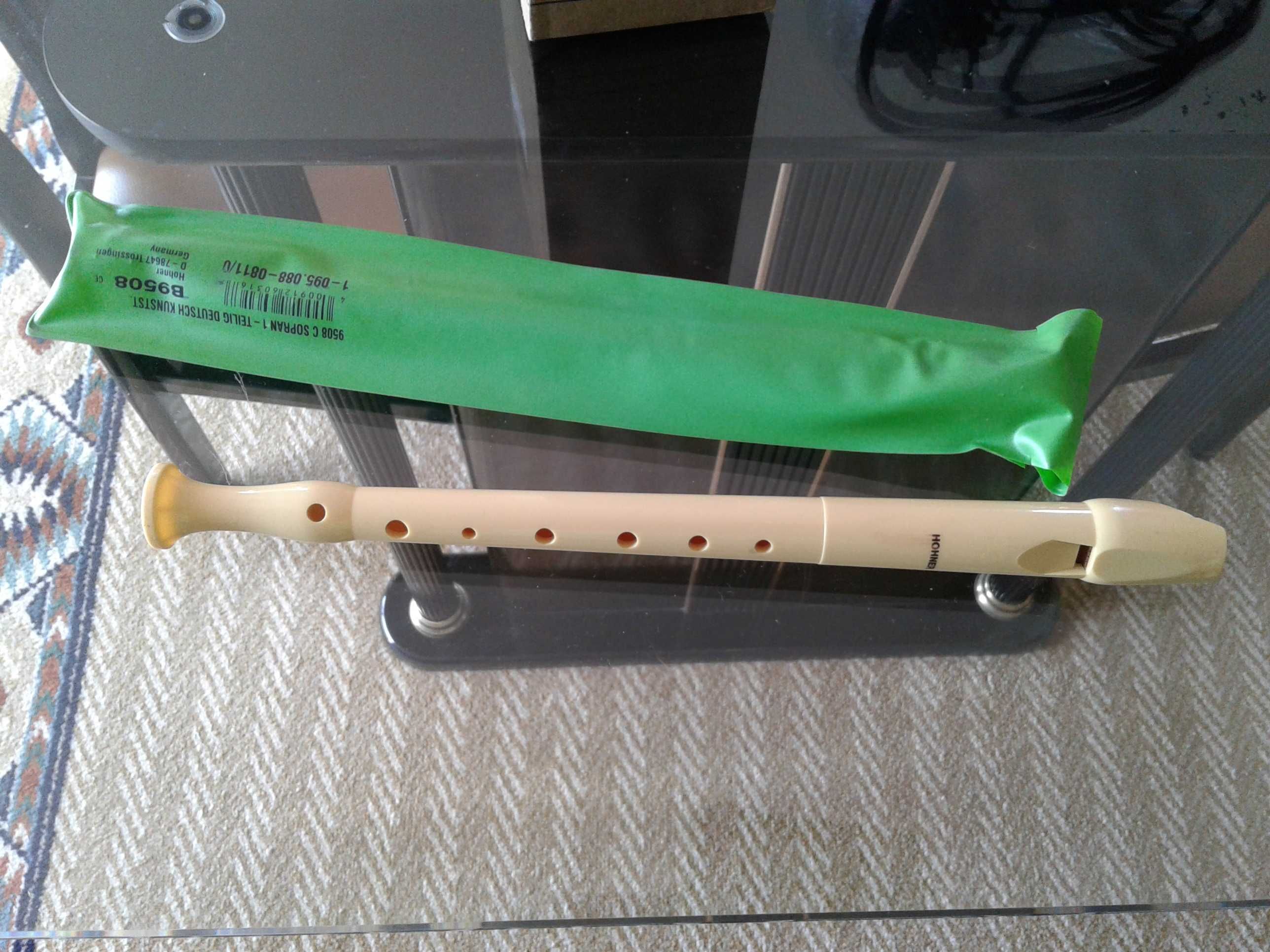 Flauta Hohner 9508 com capa verde, NOVA!